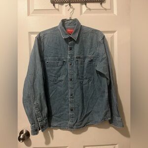 Supreme Snap Work Shirt Denim Size Small Men